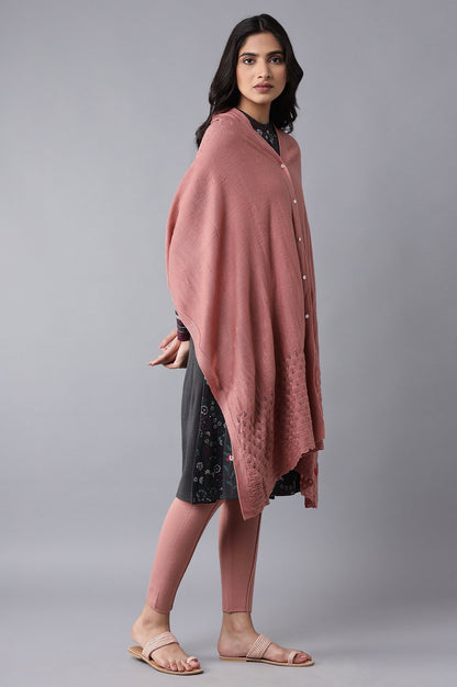 Pink A-line Poncho