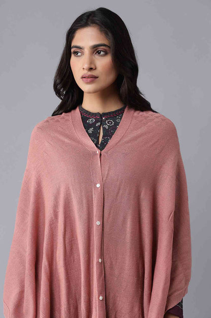 Pink A-line Poncho