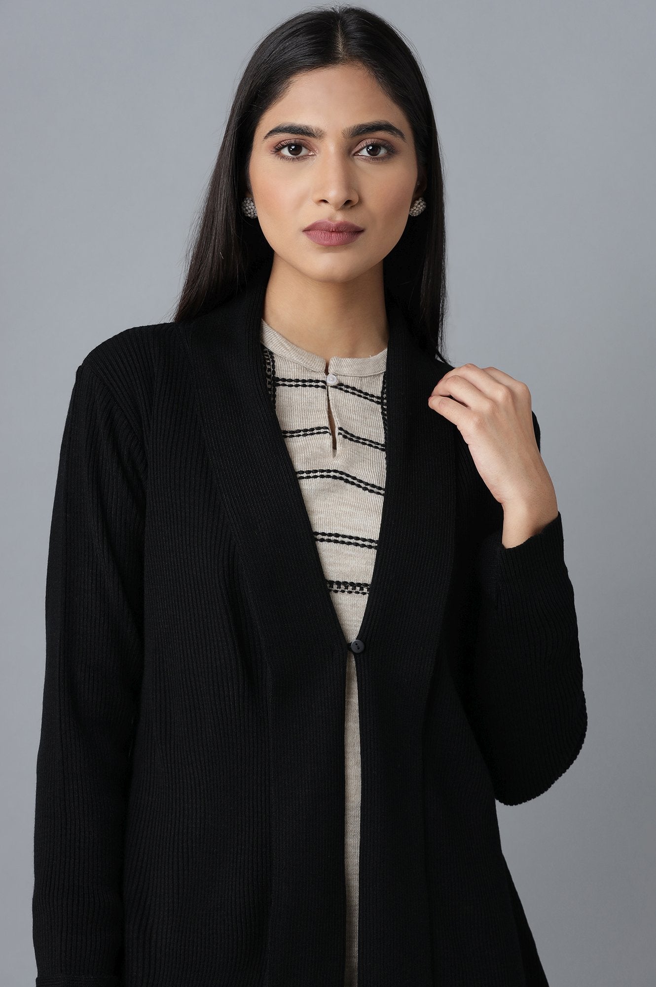 Jet Black Cardigan