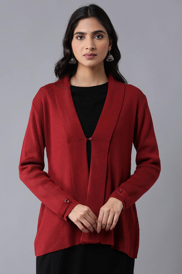 Red Dahlia Cardigan