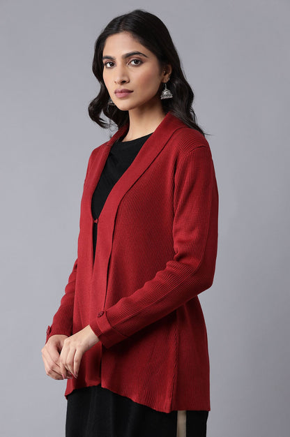 Red Dahlia Cardigan