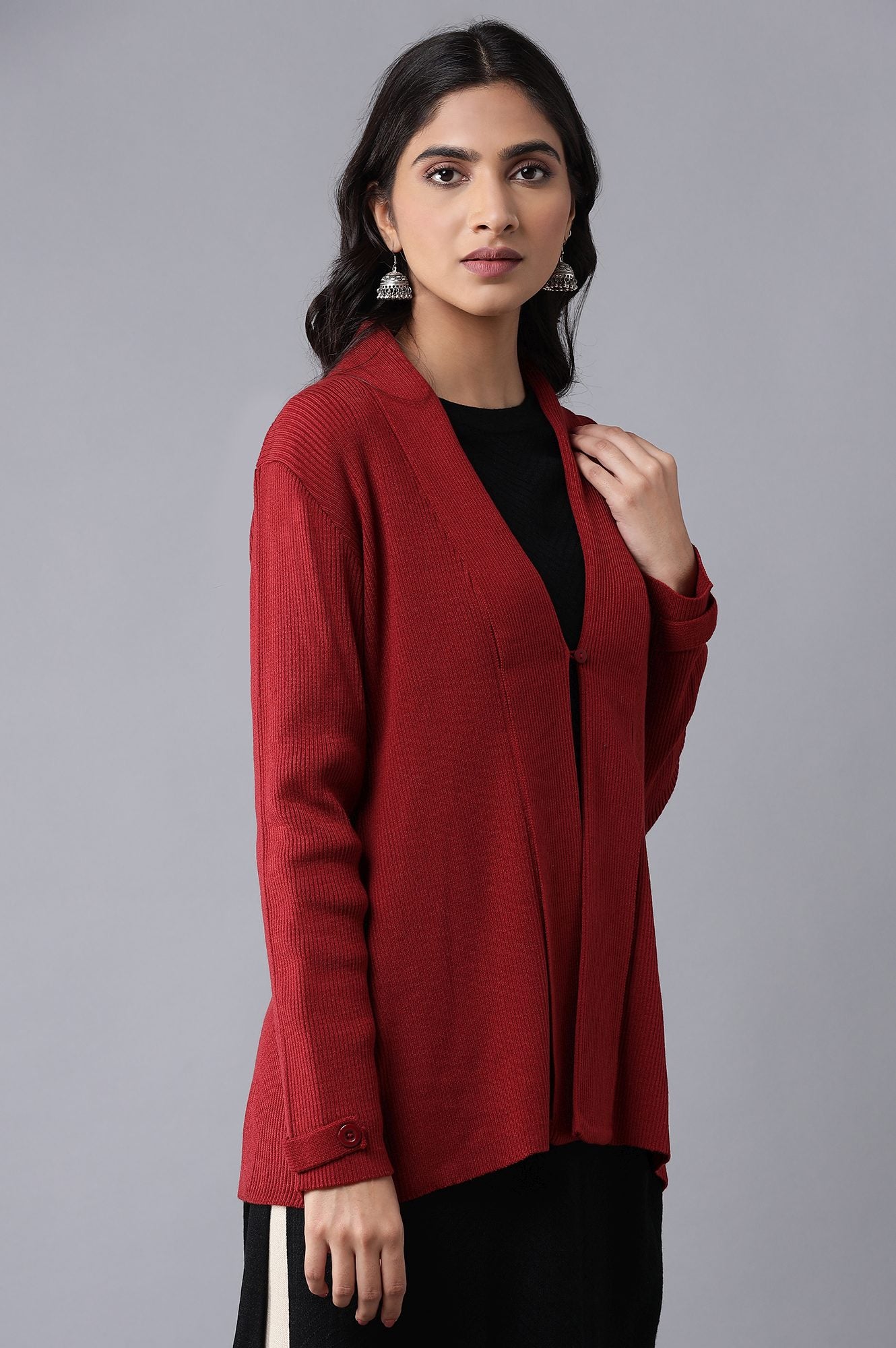 Red Dahlia Cardigan