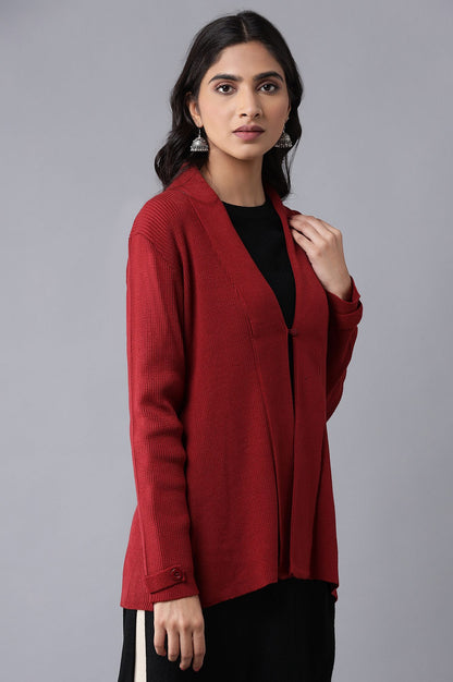 Red Dahlia Cardigan