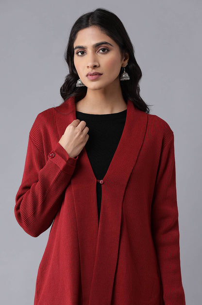Red Dahlia Cardigan