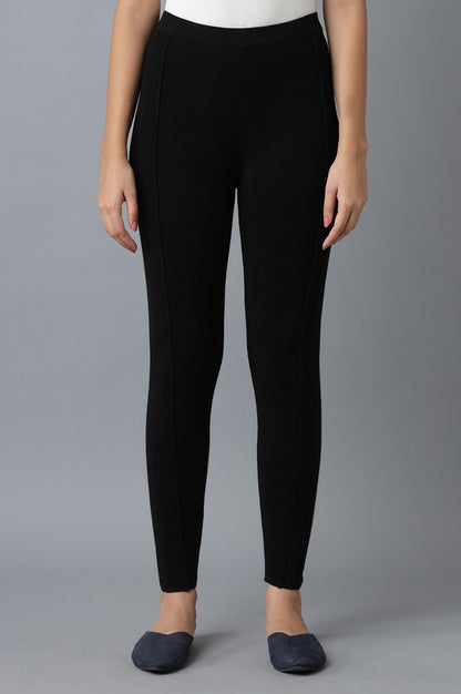 Black Pintuck Tights