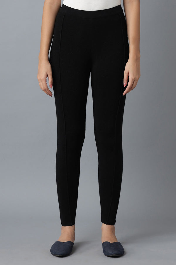 Black Pintuck Tights