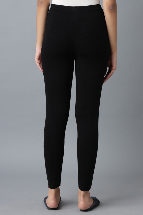 Black Pintuck Tights