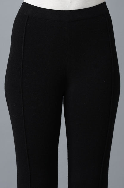 Black Pintuck Tights