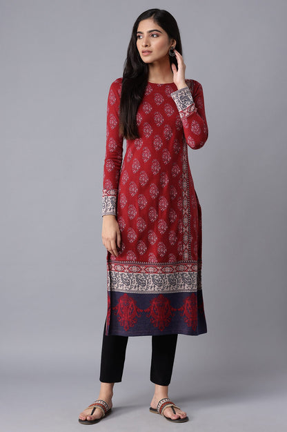 Black Knitted Slim Pants