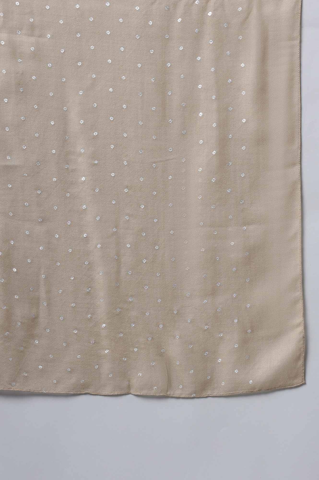 Light Brown Knitted Shawl