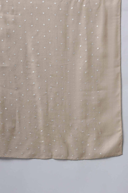 Light Brown Knitted Shawl