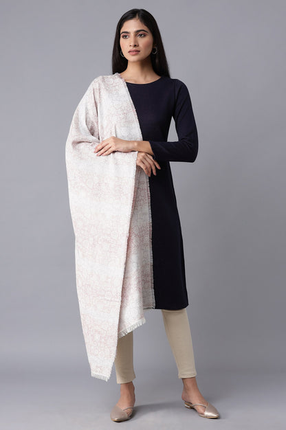 Soft Multicoloured Jacquard Shawl