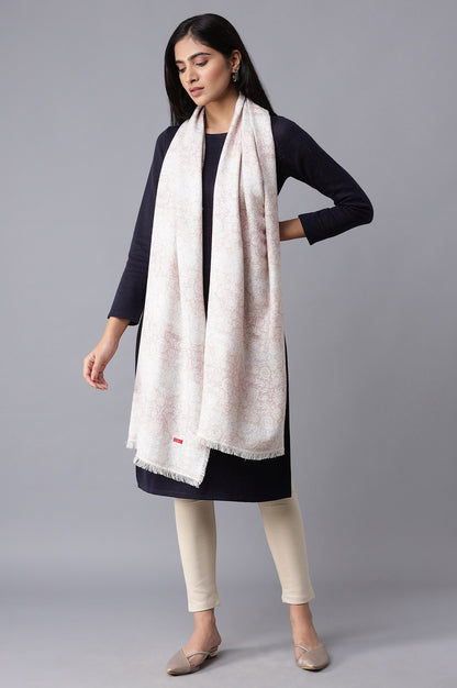 Soft Multicoloured Jacquard Shawl