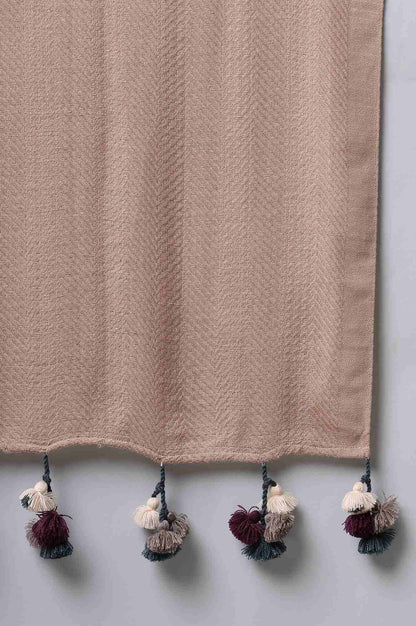 Beige Knitted Shawl