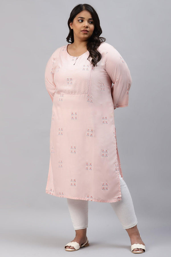 Blush Pink kurta With Embroidery