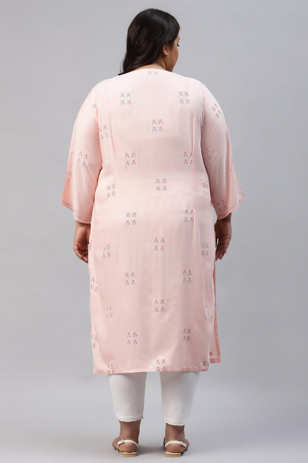 Blush Pink kurta With Embroidery
