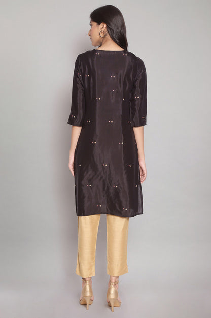 Black Printed Festive kurta