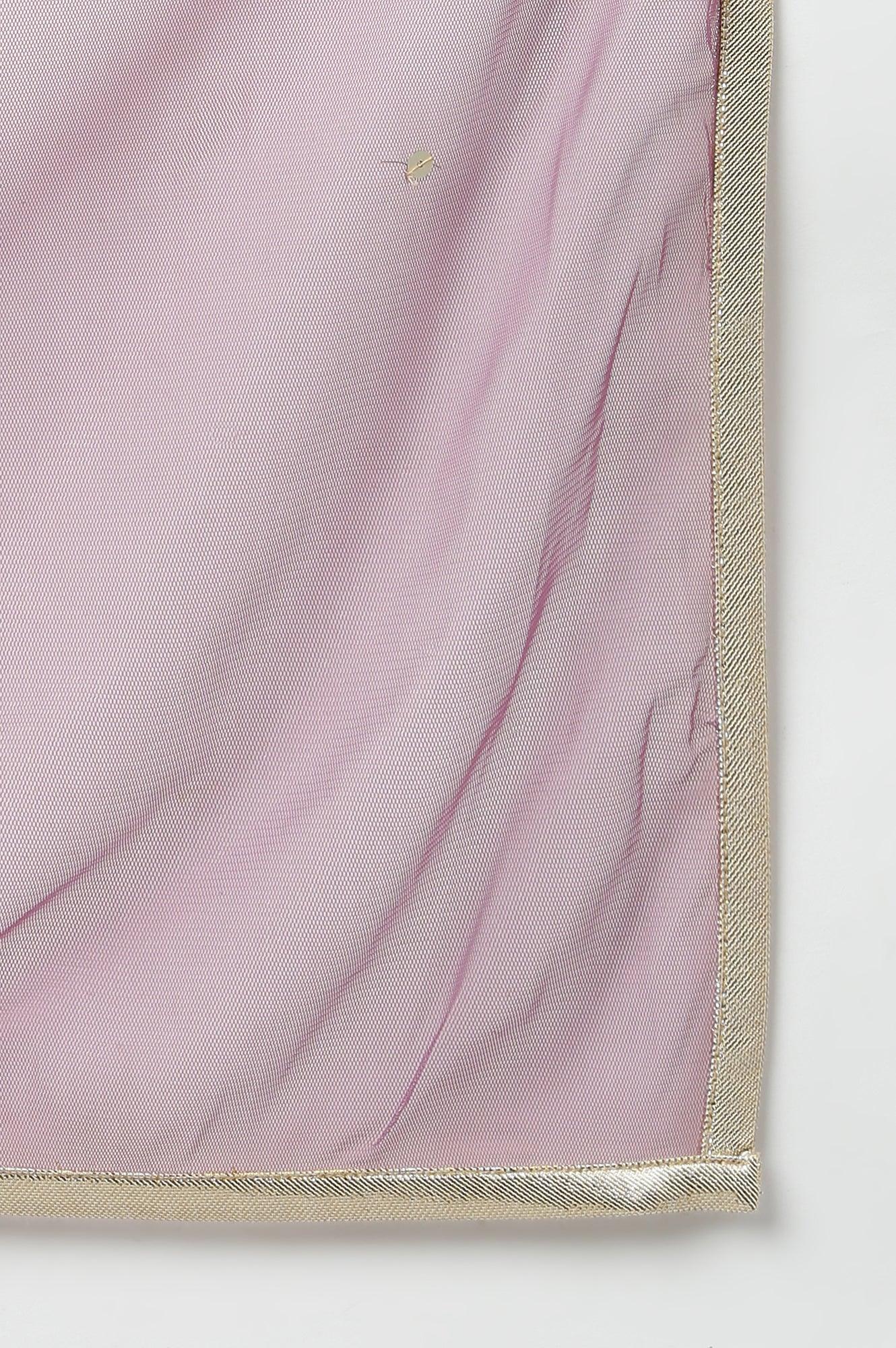 Yellow Dori Embroidered kurta With Ecru Sharara And Dupatta Set - wforwoman