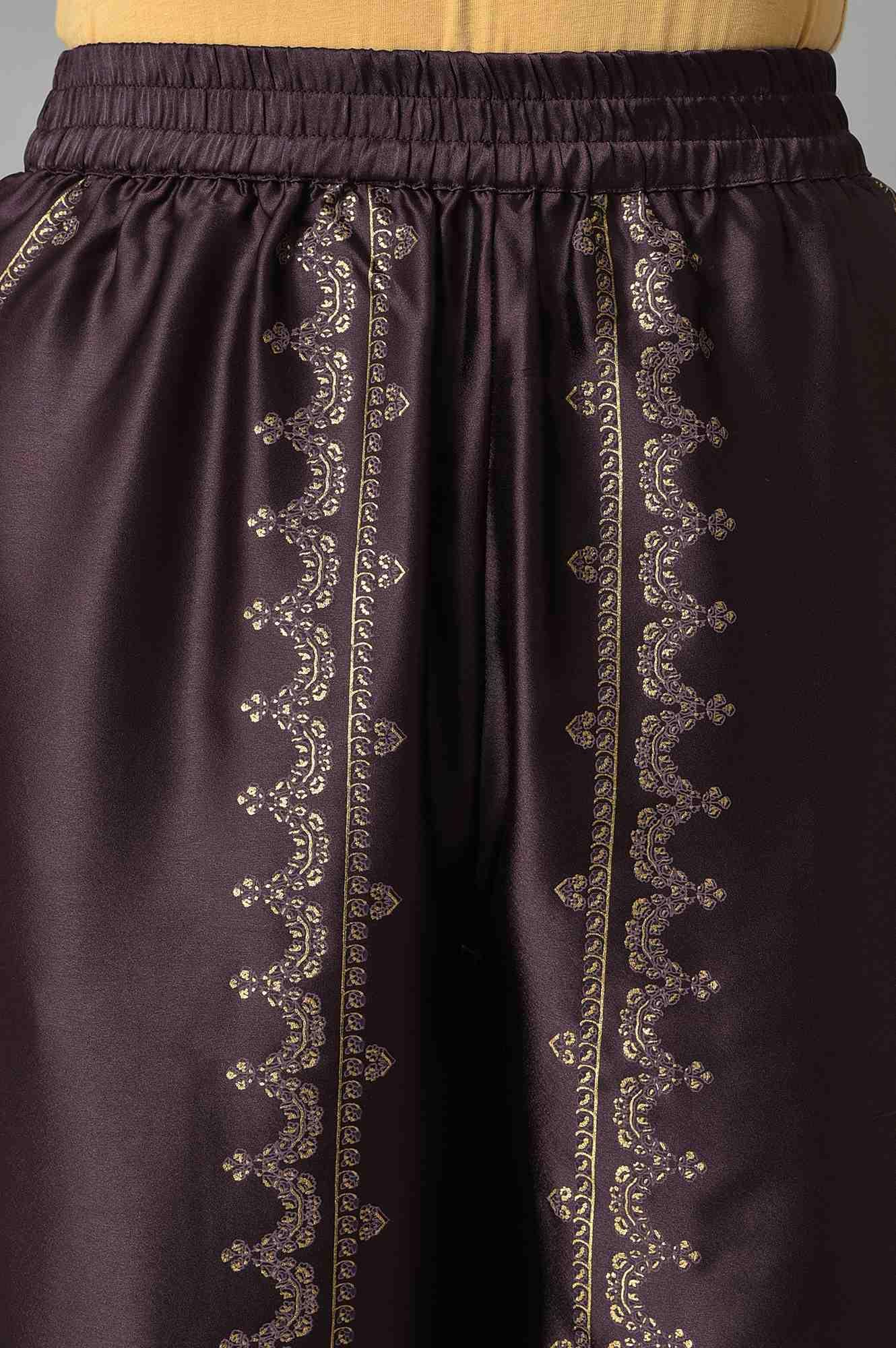 Light Purple Embroidered kurta, Pants &amp; Chiffon Dupatta - wforwoman
