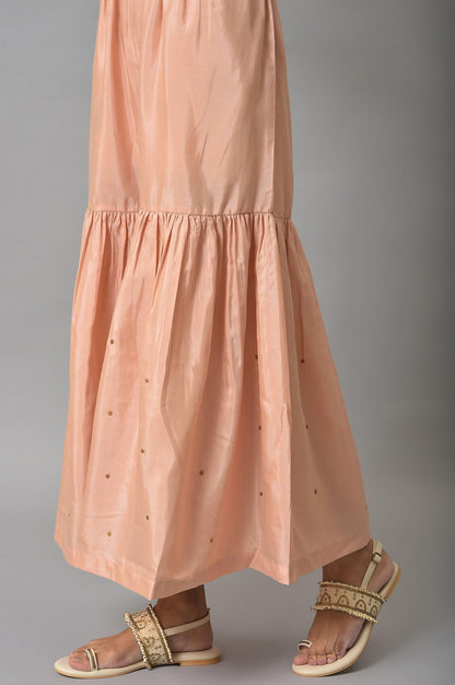 Ecru Short kurta And Pink Sharara With Dupatta Festive Set - wforwoman