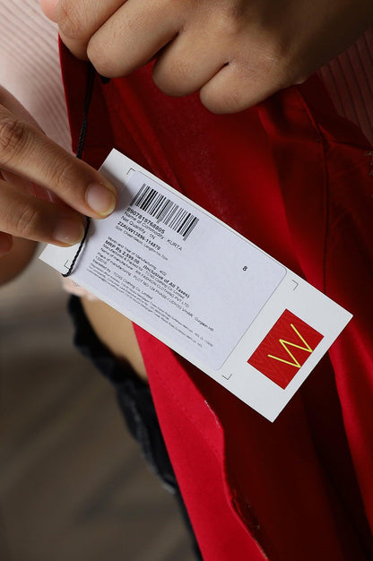 Red Mettalic Embroidered kurta With Pleats - wforwoman