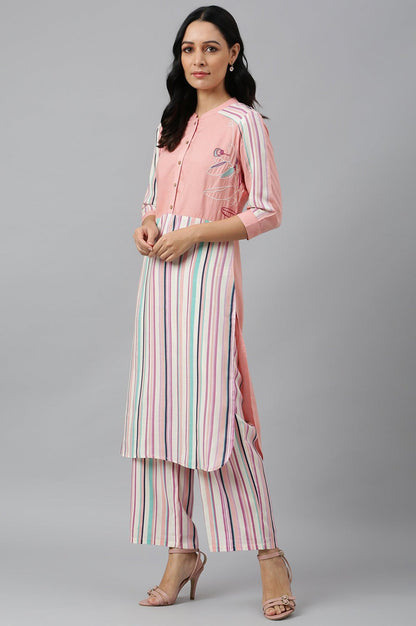 Preach Multicoloured Stripe Printed kurta - wforwoman