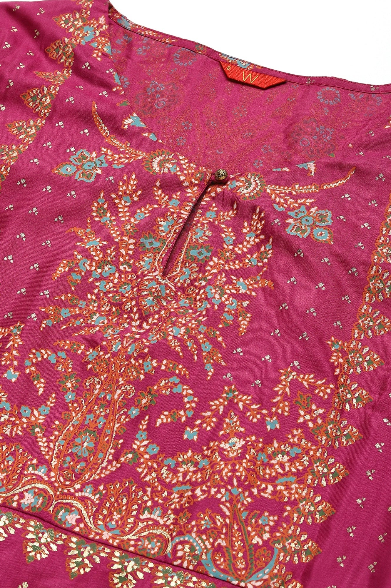 Grape Purple Glitter Floral Embellished Shantung A-Line Duo Dress