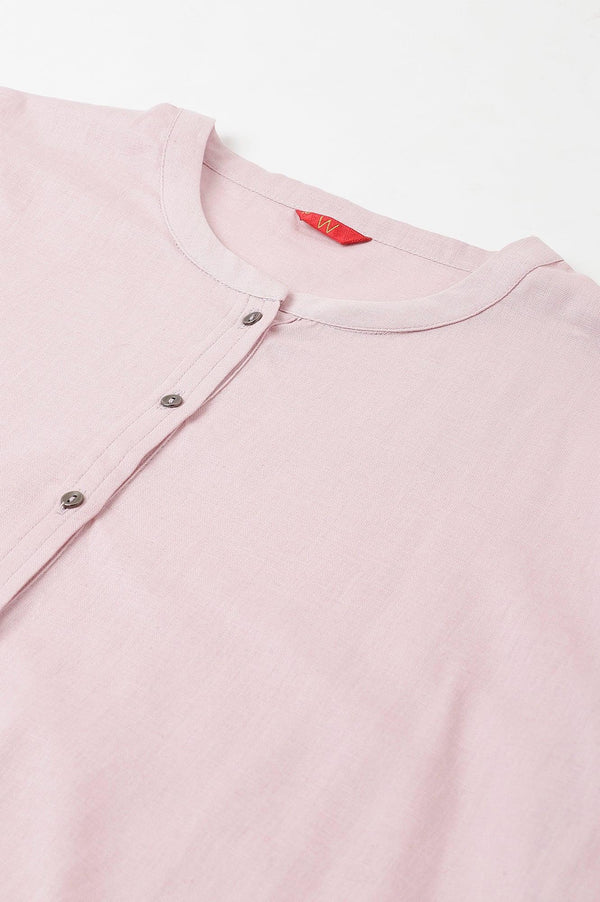 Plus Size Light Purple Button Down Western Top