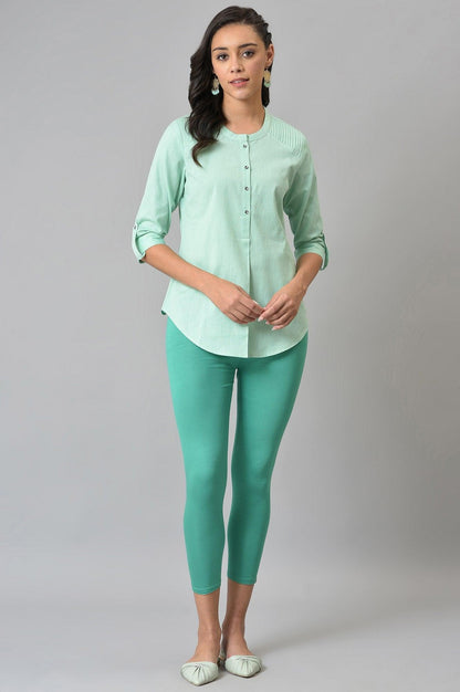 Mist Green Western Top - wforwoman