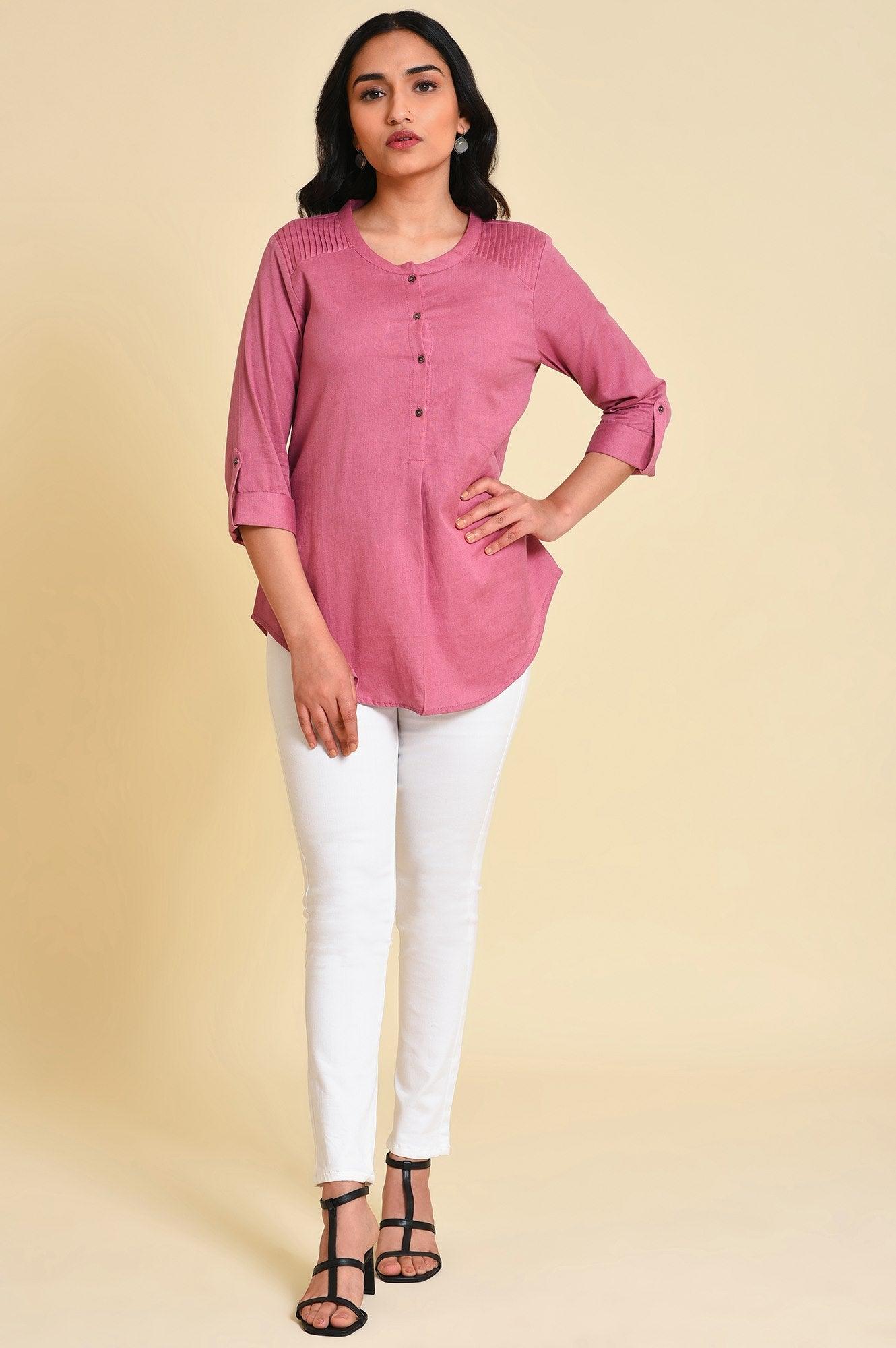 Purple Western Women Top - wforwoman