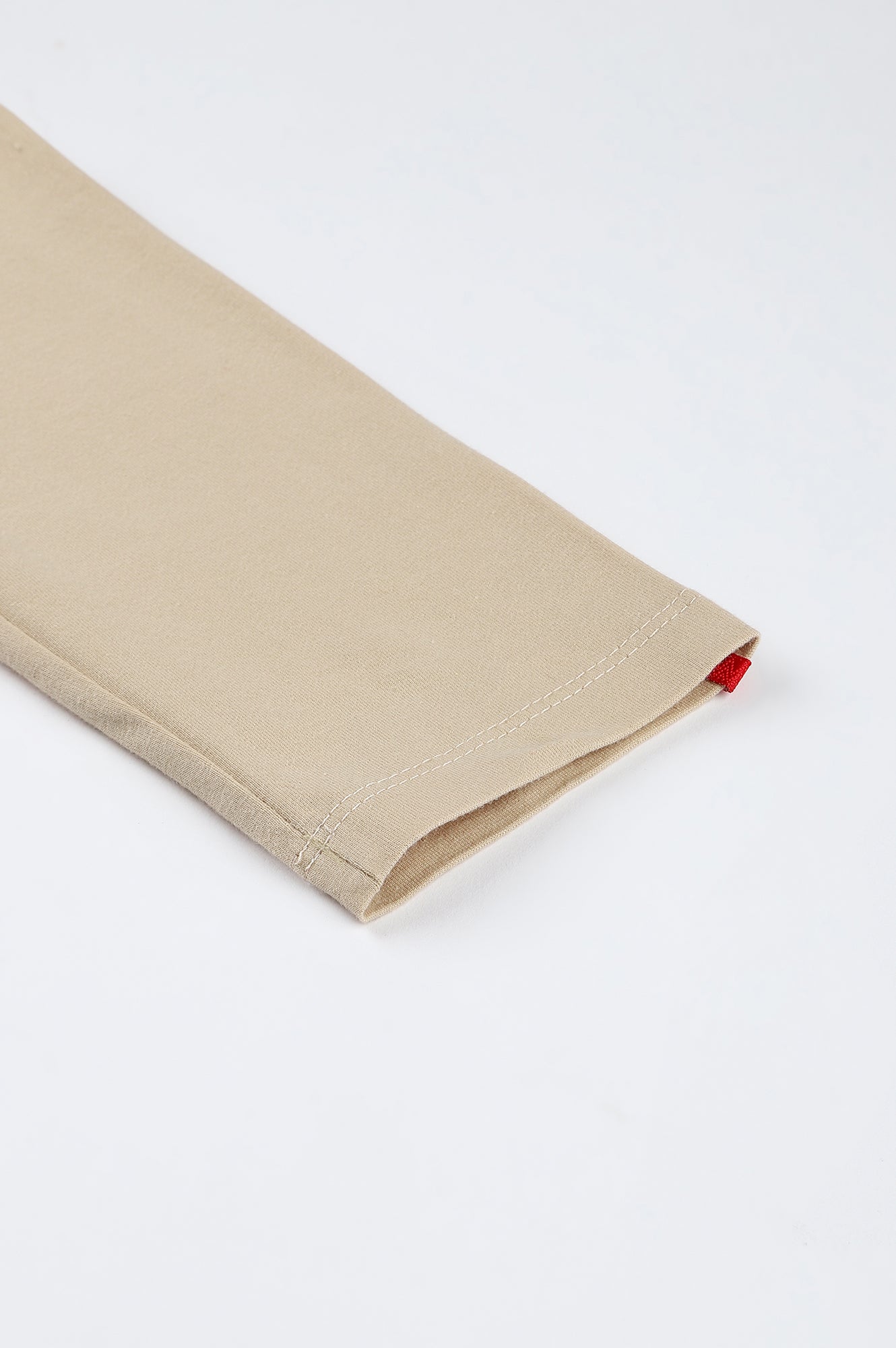 Beige Knitted Cotton Lycra Tights