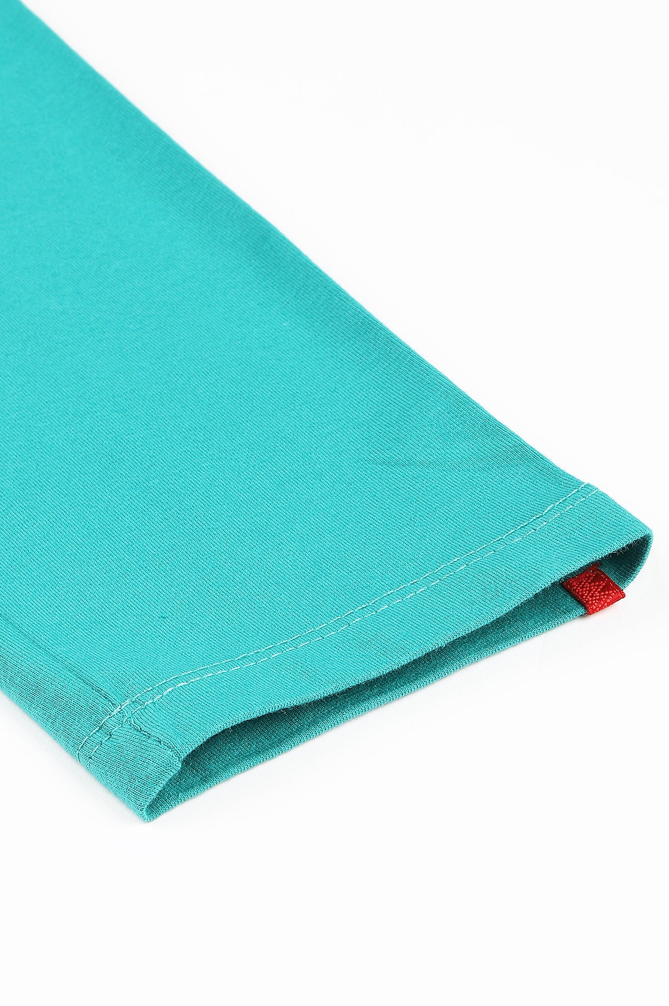 Green Solid Knitted Women Tights