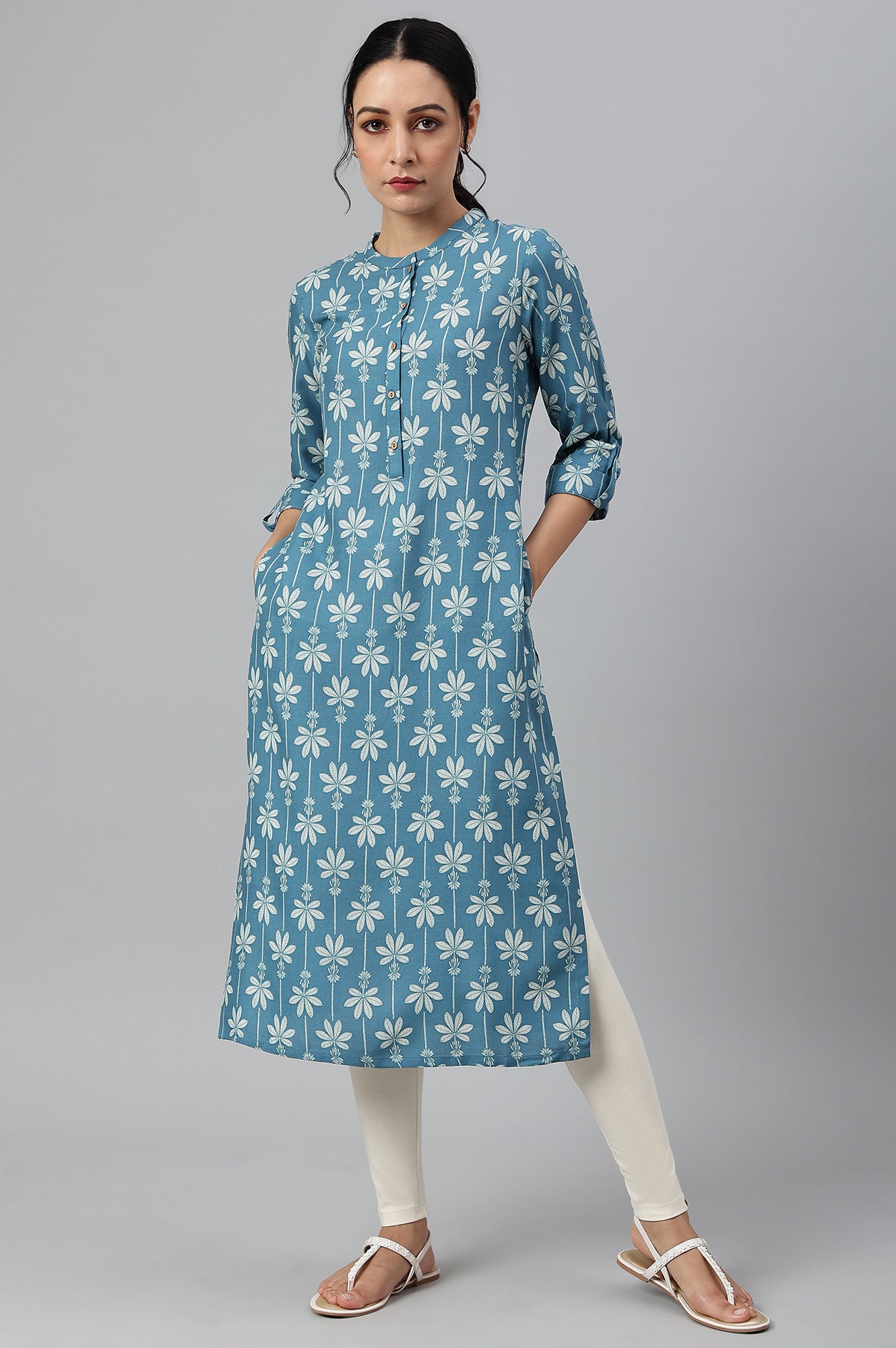 Ecru Knitted Cotton Lycra Tights