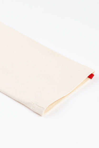 Ecru Knitted Cotton Lycra Tights