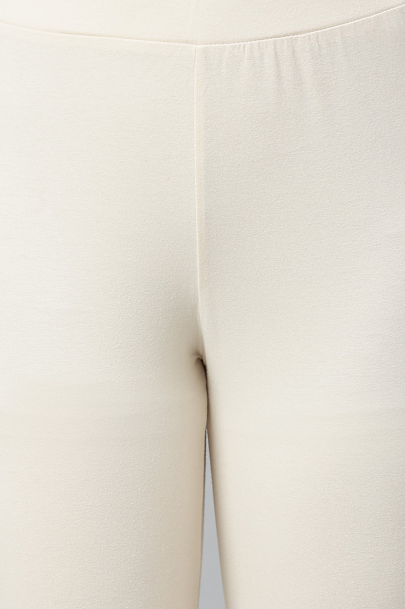 Ecru Knitted Cotton Lycra Tights