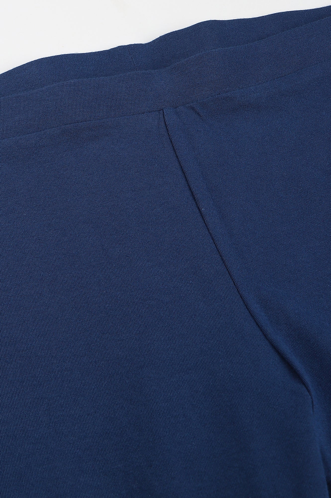 Navy Knitted Cotton Lycra Tights