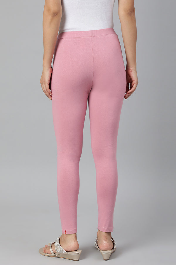 Light Purple Cotton Jersy Lycra Tights