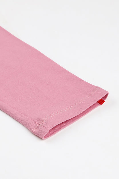 Light Purple Cotton Jersy Lycra Tights