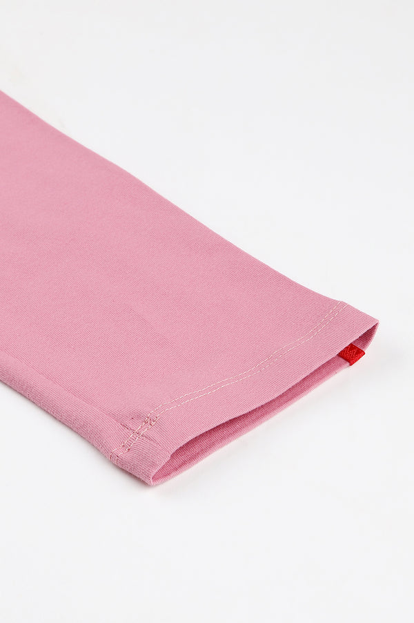 Light Purple Cotton Jersy Lycra Tights