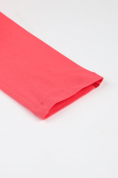 Orange Solid Knitted Women Tights