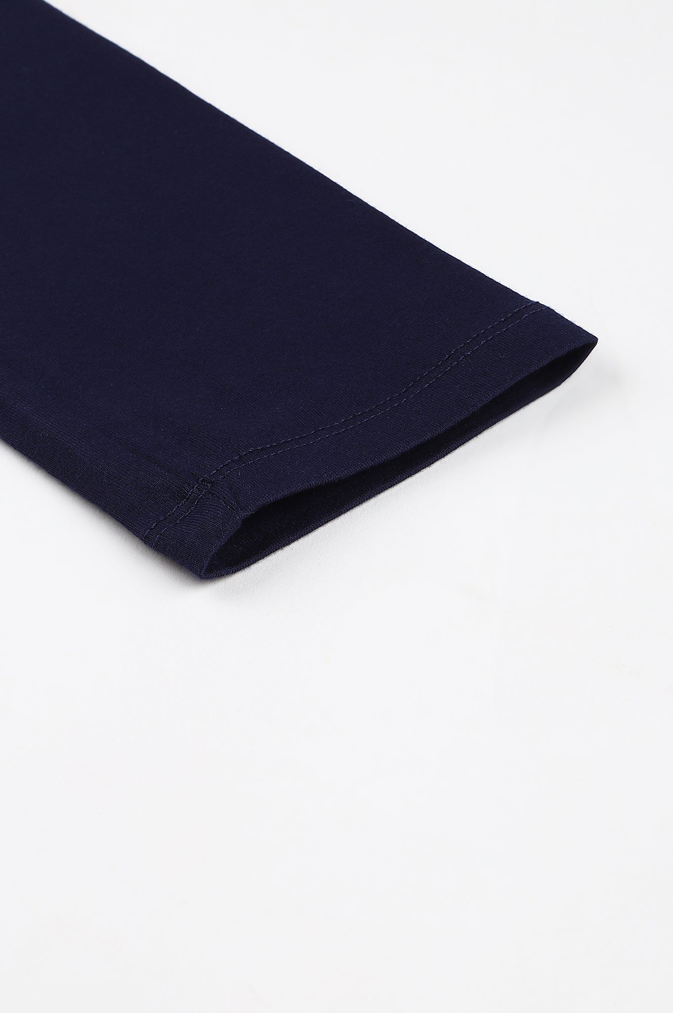 Navy Blue Solid Knitted Women Tights