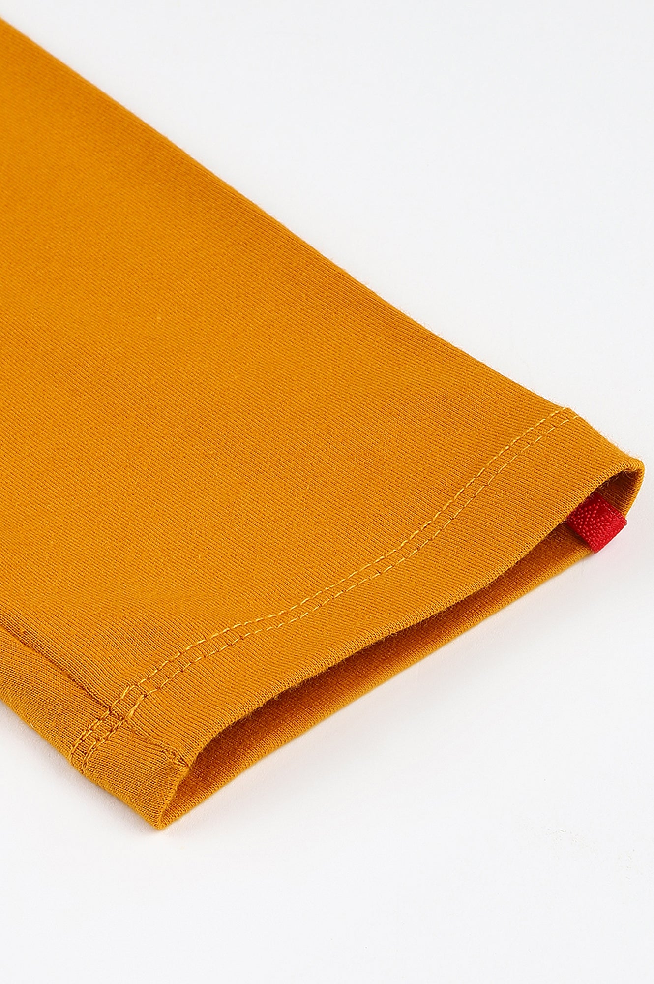 Mustard Solid Knitted Women Tights