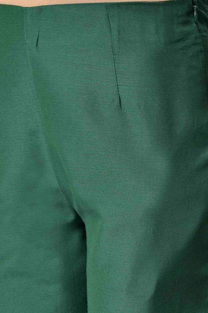 Dark Green Solid Women&