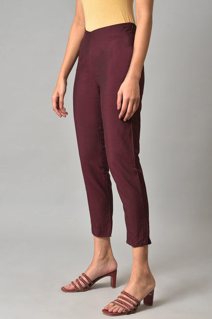 Brown Slim Pants - wforwoman