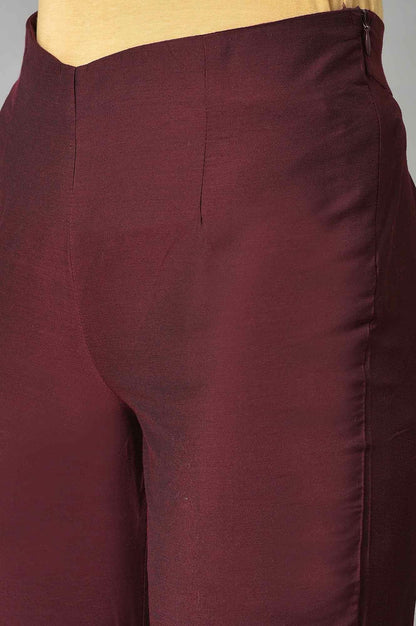 Brown Slim Pants - wforwoman