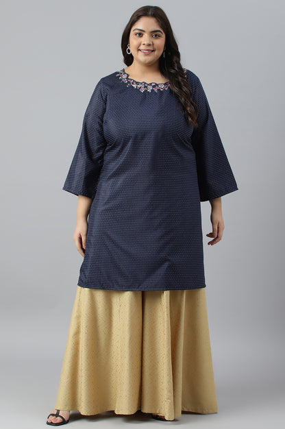 Golden Glitter Polka Dots Plus Size Culottes