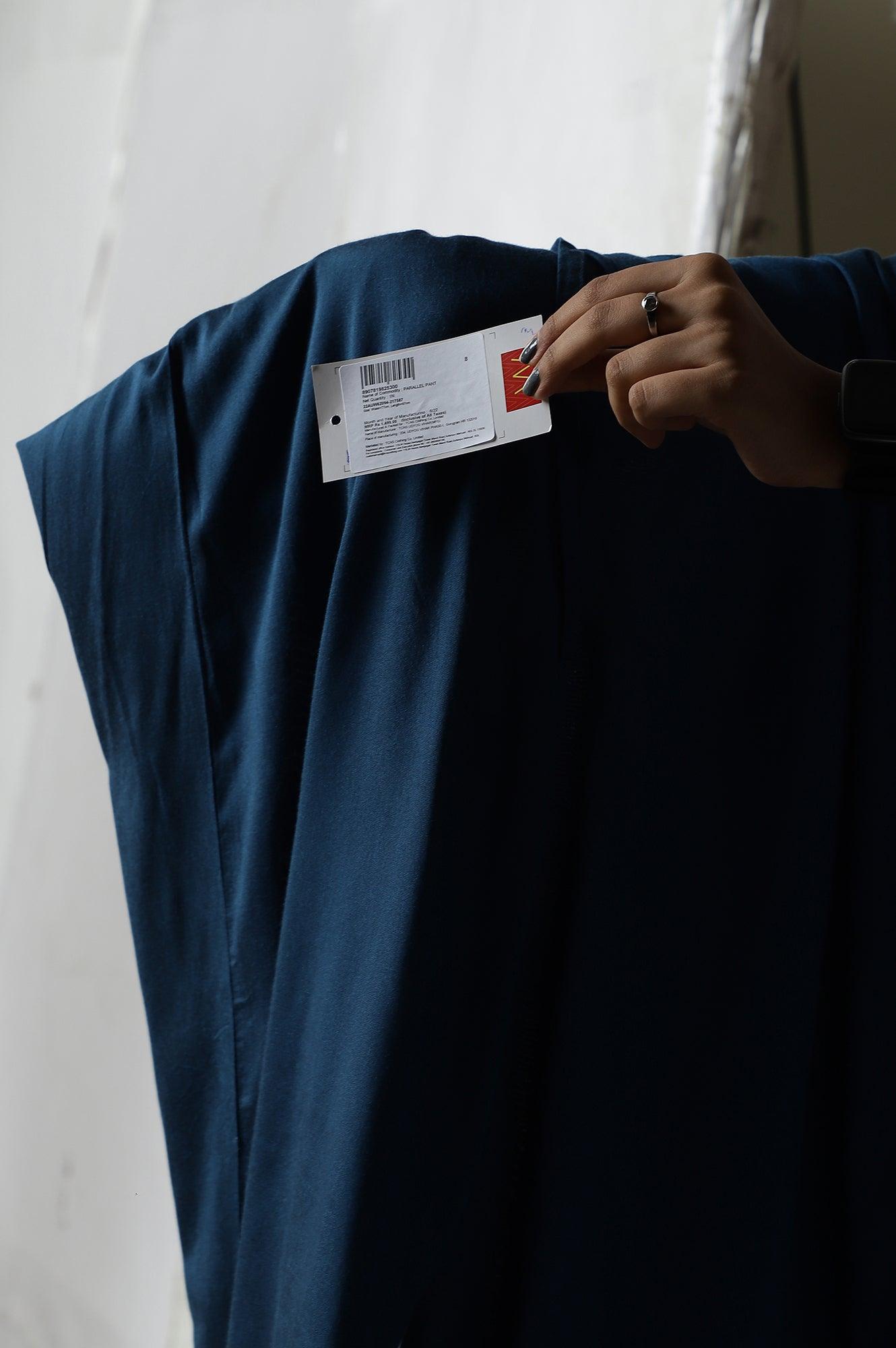 Persian Blue Straight Parallel Pants - wforwoman