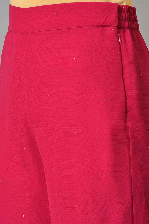 Pink Chiffon Flared Sharara