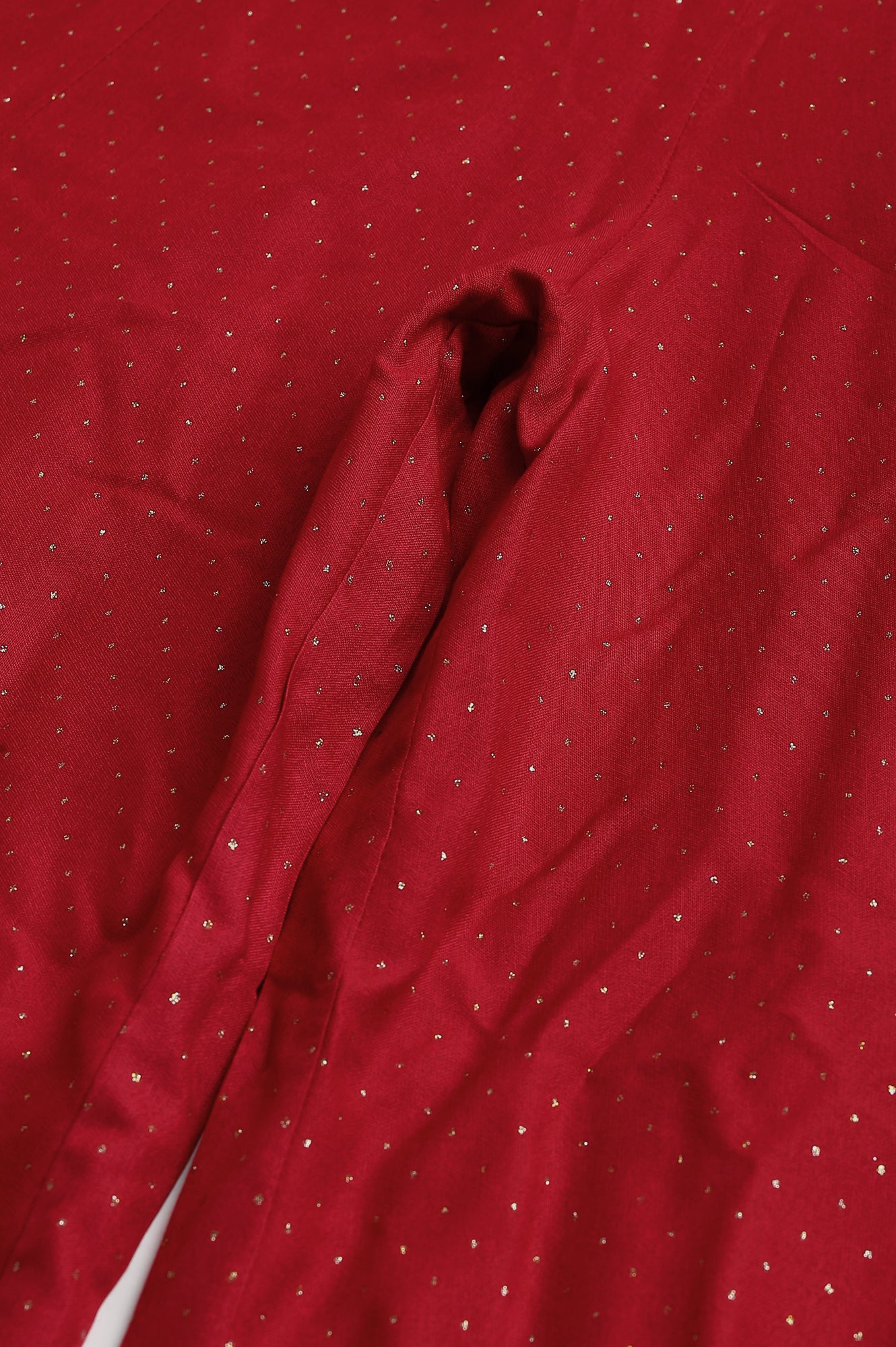 Fuchsia Pink Glitter Printed Plus Size Culottes