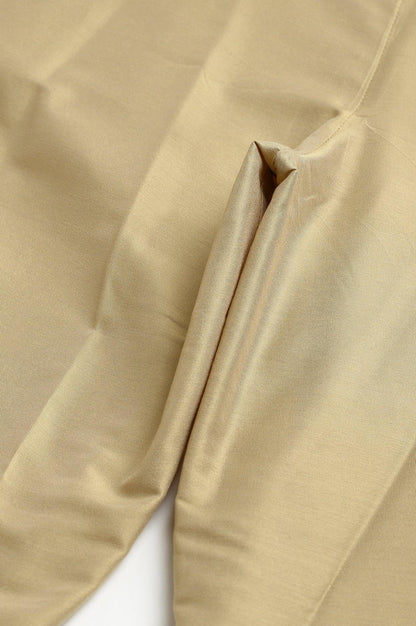 Gold Plus Size Parallel Pants With Brasso Panel - wforwoman